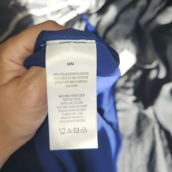 Halston Heritage BNWT rotal blue slip dress - Picture 2 of 7